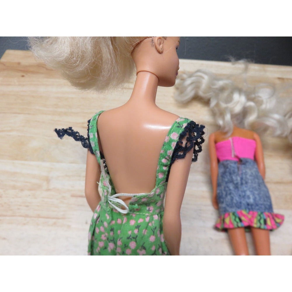 Lot of 3 1966 Mattel Barbie Doll Vintage Blonde Hair Blue Eye Made In Malaysia - Picture 4 of 16